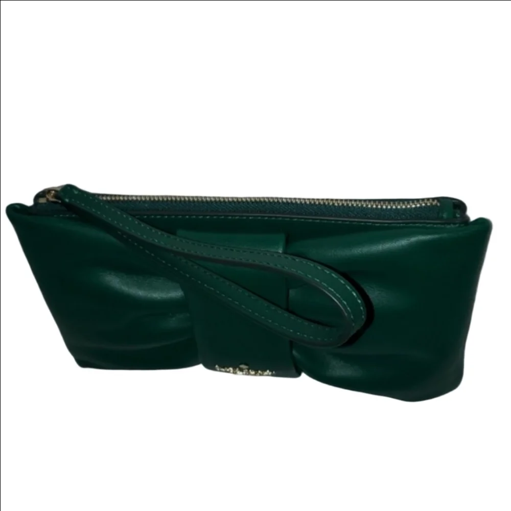 Kate Spade Smooth Leather Millie Bow Wristlet